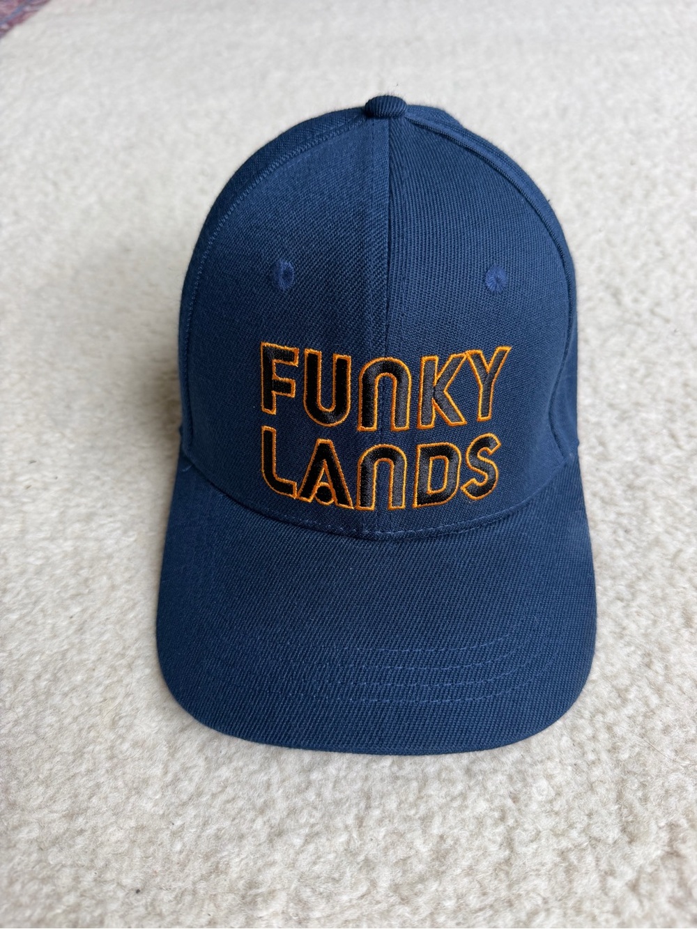 Funky Lands Navy Cap with Orange Embroidery Hat
